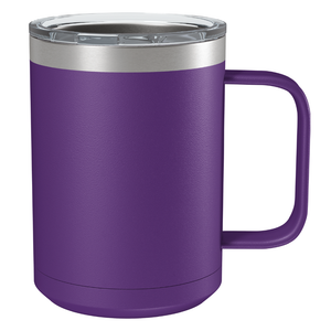 Customized Black 15oz Stainless Steel Mug