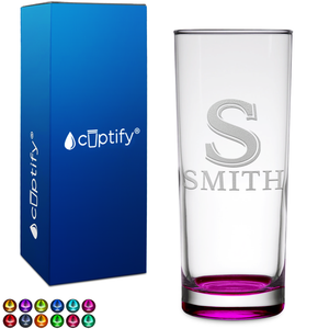 Personalized Initial and Name on 10oz Highball Glass