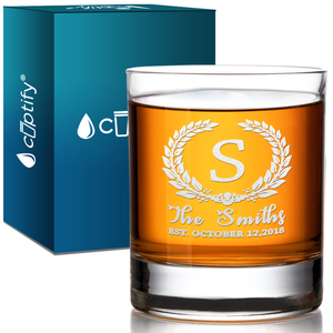 Personalized Monogram Whiskey Glass