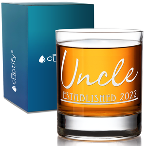 Uncle Established Customized 10.25oz Whiskey Glass