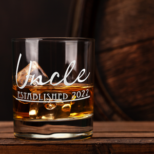 Uncle Established Customized 10.25oz Whiskey Glass