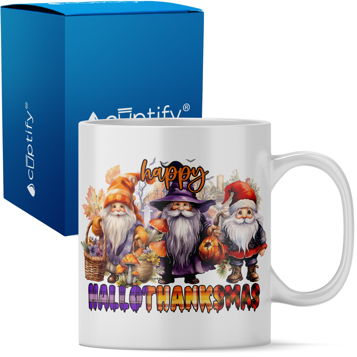 Santa Character Personalized Christmas Mug 11oz White