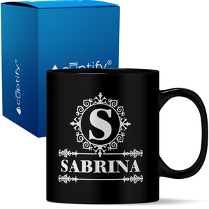 Personalized Ultramodern Initial and Name 11oz Coffee Mug