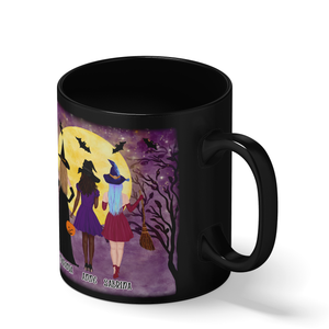 Personalized Best Witches on 11oz Ceramic Black Coffee Mug