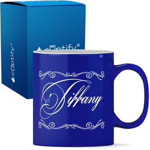 Personalized Scroll Script 11oz Coffee Mug