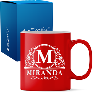 Personalized Elaborate Circle 11oz Coffee Mug