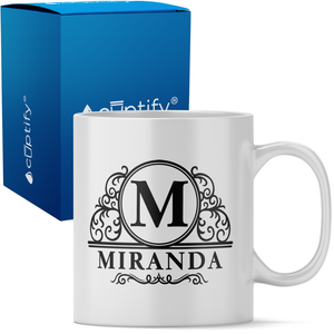 Personalized Elaborate Circle 11oz Coffee Mug