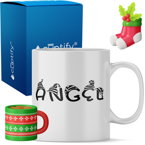 Personalized Elfen Christmas Font 11oz Coffee Mug