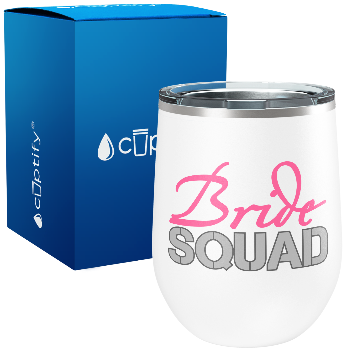 Bride Squad 12oz Bridal Shower Wine Tumbler