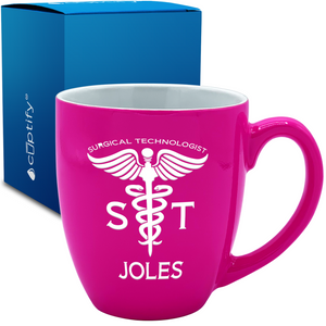 ST Surgical Technologist 16oz Personalized Bistro Coffee Mug