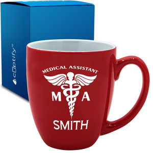 MA Medical Assistant 16oz Personalized Bistro Coffee Mug