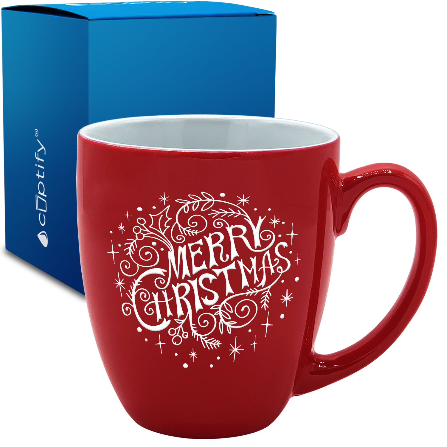 tag Festive Red & Green Travel Mug 16 Oz