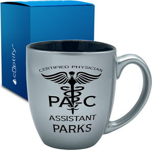 PAC Certified Physician Assistant 16oz Personalized Bistro Coffee Mug