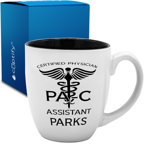 PAC Certified Physician Assistant 16oz Personalized Bistro Coffee Mug