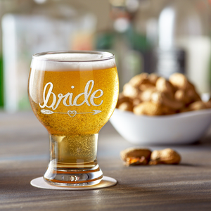 Bride Heart Arrow Beer Craft Master Glass