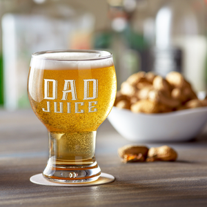 Dad Juice on 16oz Craft Master Glass