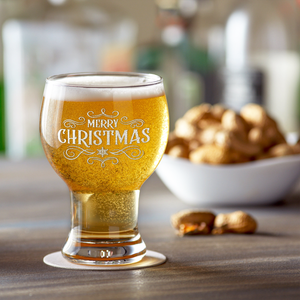 Merry Christmas 16oz Craft Master Glass