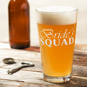 Bride Squad Beer Pint Glass