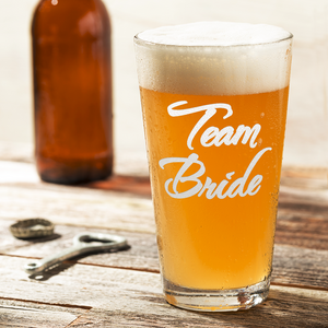 Team Bride Beer Pint Glass