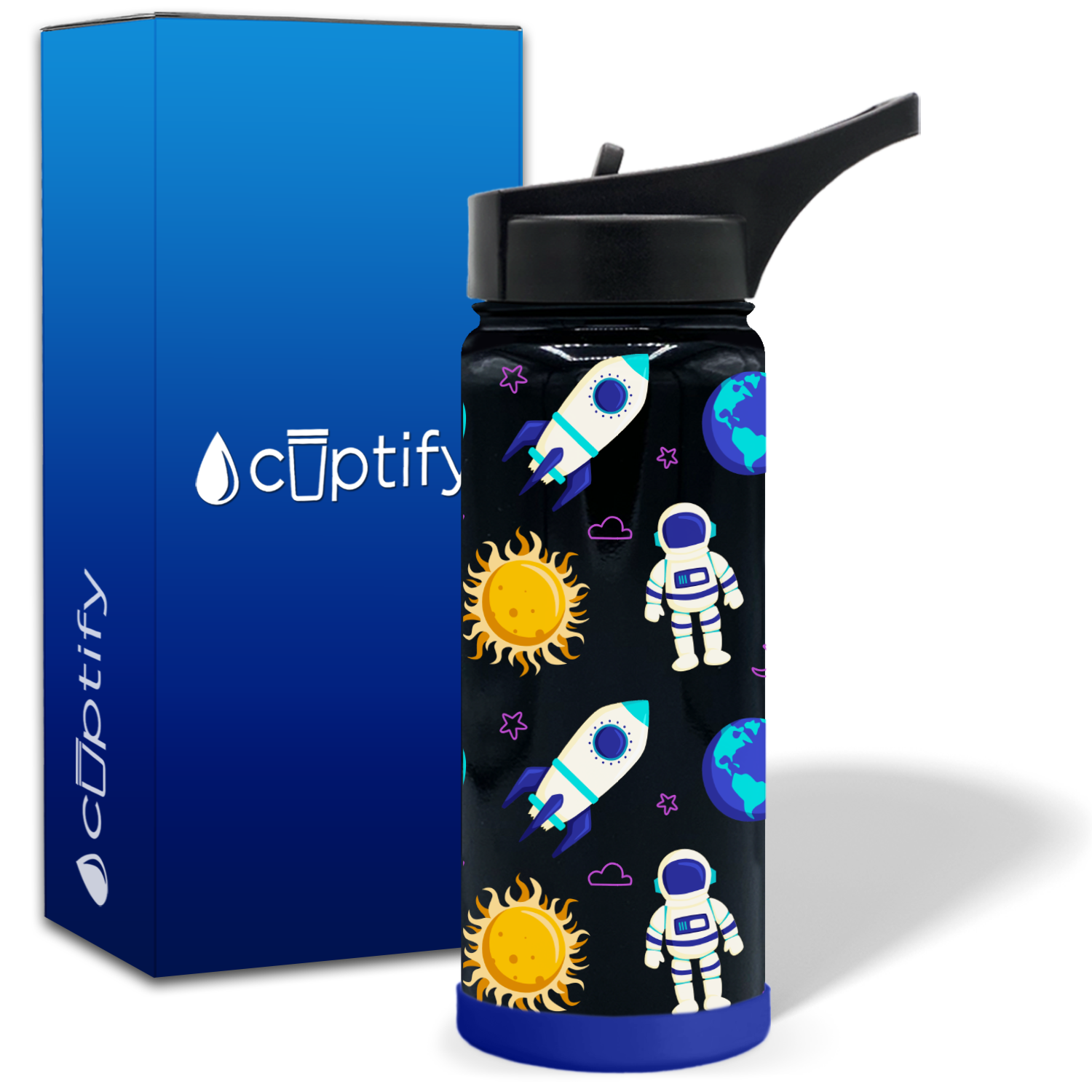 Personalized Space Water Bottle