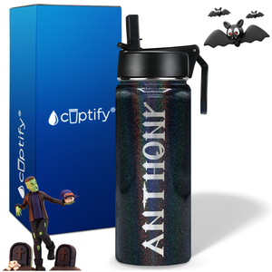 Personalized Creepy Halloween Font on 18oz Wide Mouth