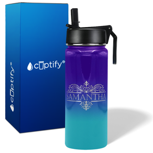 Baby Blue 18oz Wide Mouth Water Bottle - Cuptify