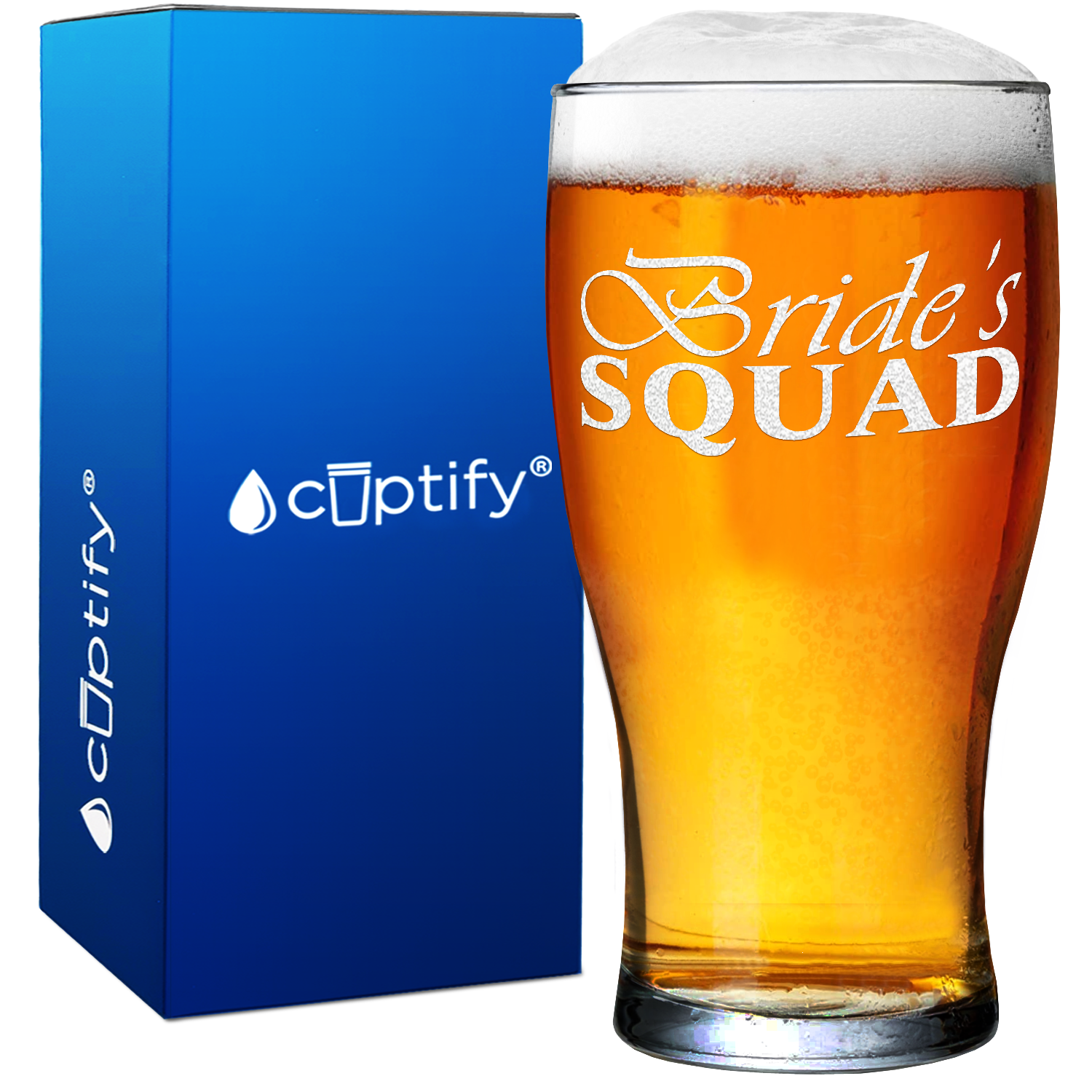 Bride Squad Beer Pub Glass