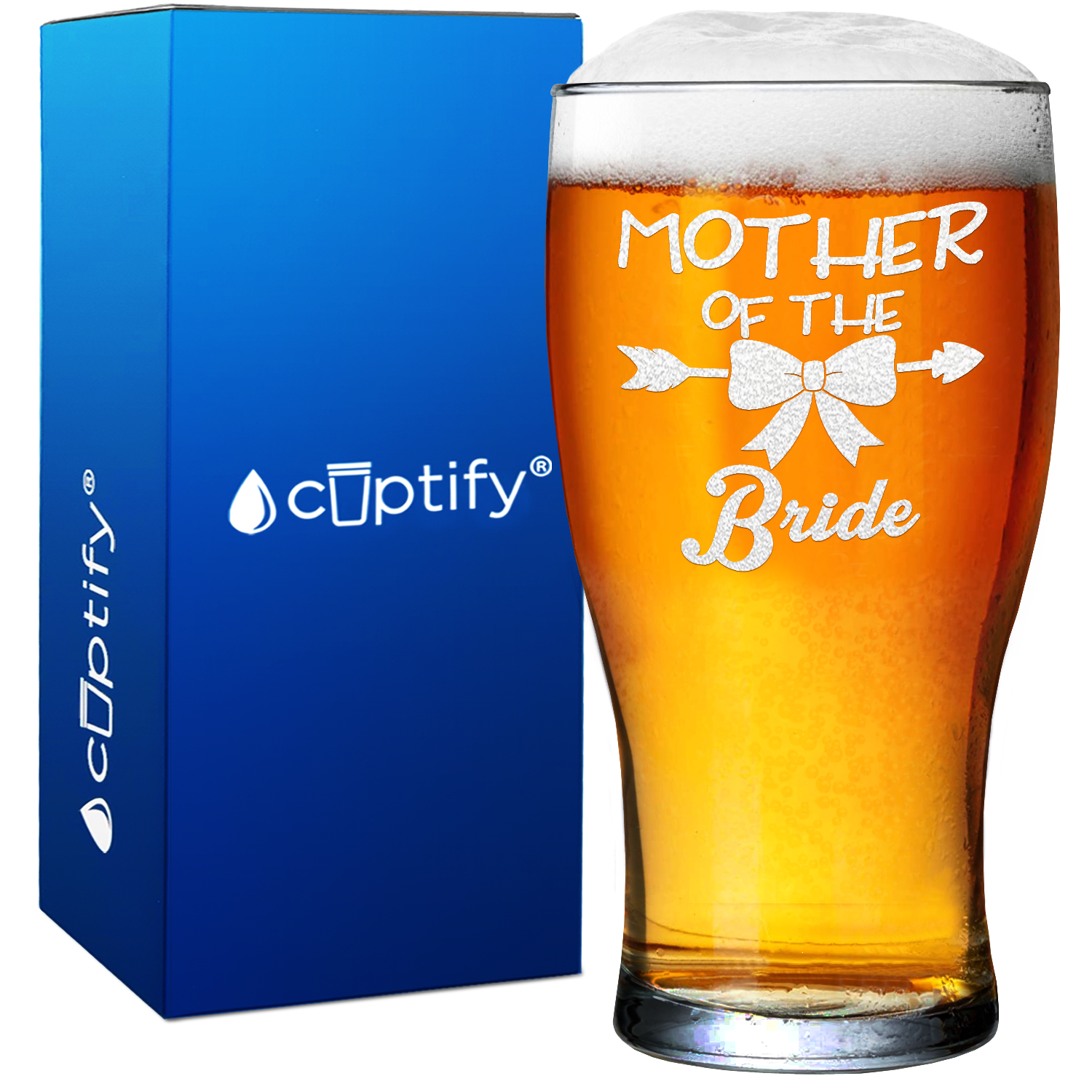 Mother of the Bride Beer Pub Glass