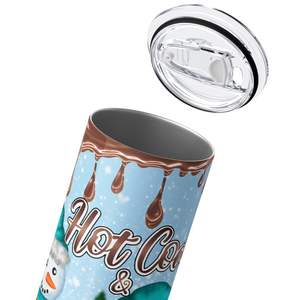 Hot Cocoa and Christmas Movies Gnomes 20oz Skinny Tumbler