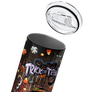 Trick or Treat Gnomes 20oz Skinny Tumbler