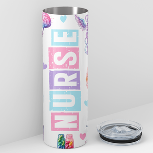 Pastel Color Nurse 20oz Skinny Tumbler