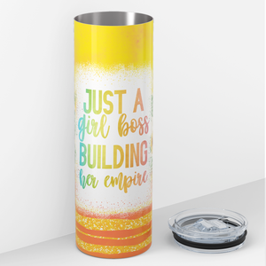 Just a Girl Boss on Sunflowers 20oz Skinny Tumbler