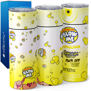 Blow Me Banana Gum Spray 20oz Skinny Tumbler