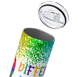 Different Is Beautiful Autism Awareness 20oz Skinny Tumbler