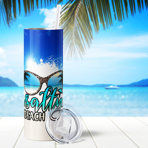 The Salty Beach 20oz Skinny Tumbler