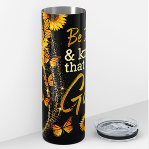 Be Still and Know that I am Gold 20oz Skinny Tumbler