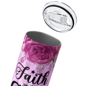 Faith in God Changes Everything 20oz Skinny Tumbler