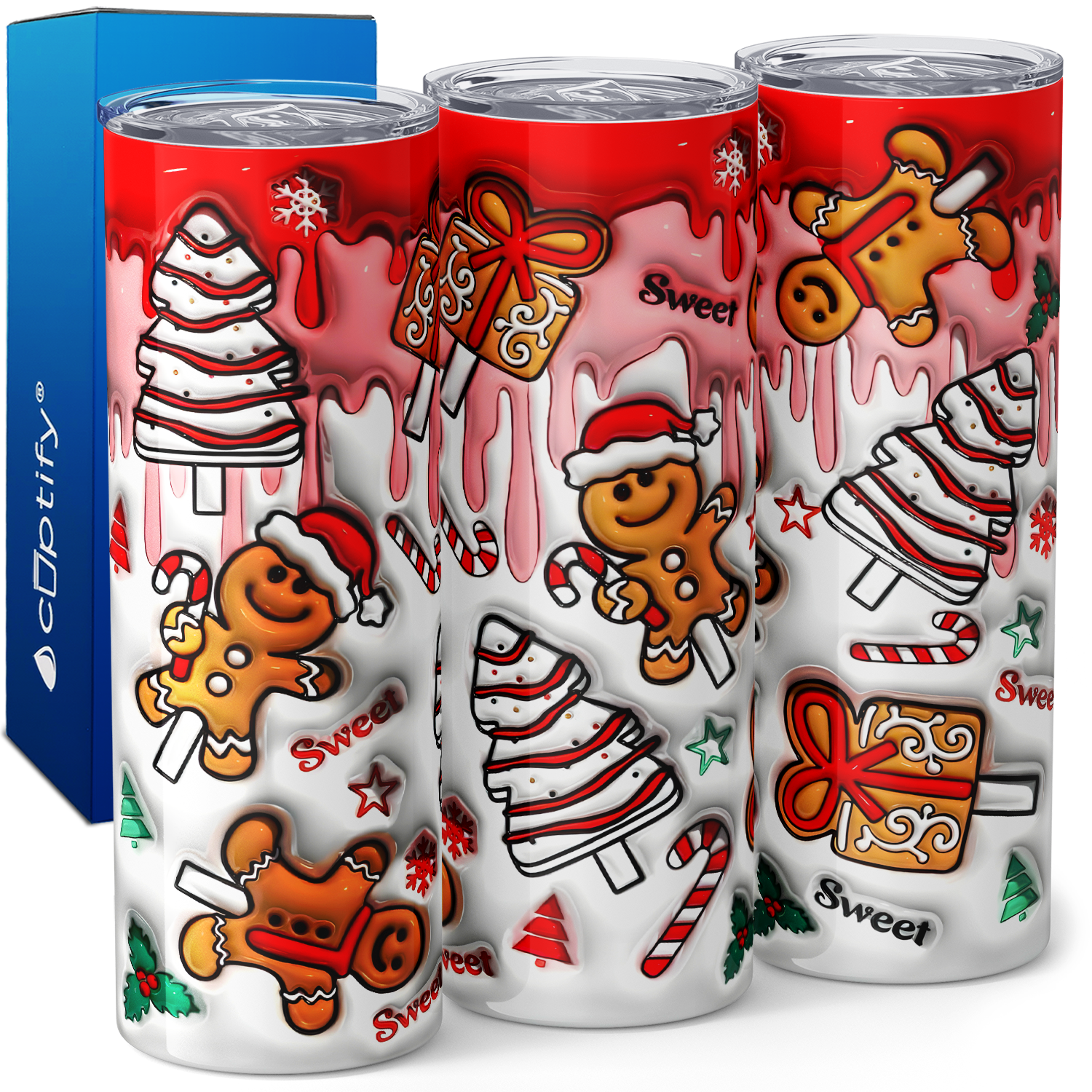 Sweet Christmas 20oz Skinny Tumbler