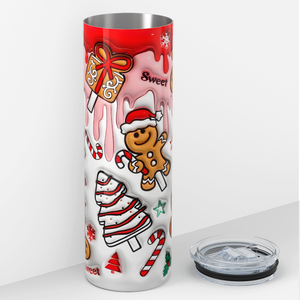 Sweet Christmas 20oz Skinny Tumbler