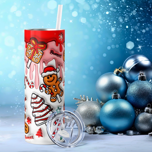 Sweet Christmas 20oz Skinny Tumbler