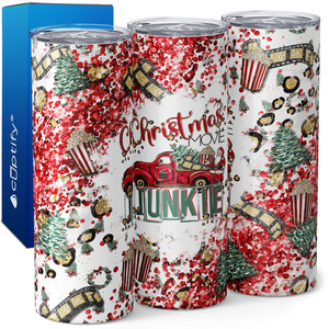 Christmas Movie Junkie 20oz Skinny Tumbler