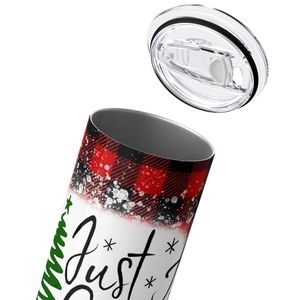 Just a Girl Who Loves Christmas 20oz Skinny Tumbler