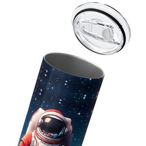 Santa Astronaut 20oz Skinny Tumbler