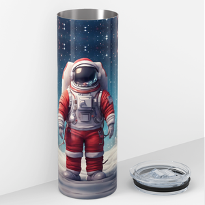 Santa Astronaut 20oz Skinny Tumbler