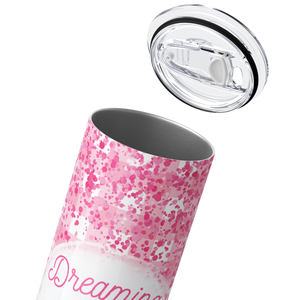 Dreaming of a Pink Christmas 20oz Skinny Tumbler