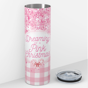 Dreaming of a Pink Christmas 20oz Skinny Tumbler