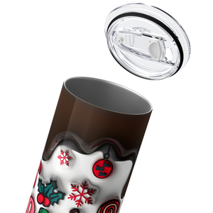 Hot Cocoa and Christmas Movies 20oz Skinny Tumbler