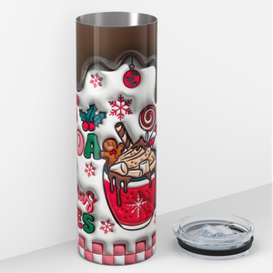 Hot Cocoa and Christmas Movies 20oz Skinny Tumbler