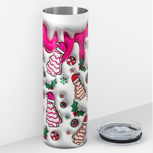 Christmas Cakes 20oz Skinny Tumbler