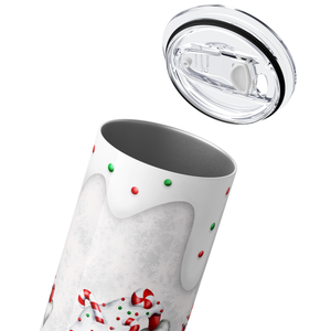 Candy Cane Gnomes Snow 20oz Skinny Tumbler